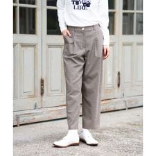 千鳥格子柄テーパードパンツ【セットアップ】