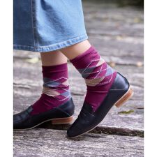 アーガイル柄ソックス