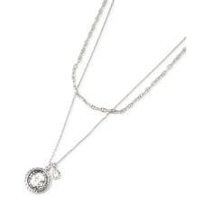 2連チェーンネックレス