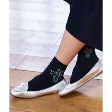 ボタニカル柄ショートソックス