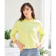 ロゴ刺繍カットソー