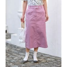 洗える 後ろウエストゴムのタイトスカート