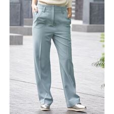 洗える センタープレスパンツ