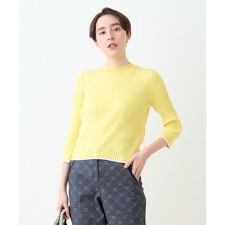 洗える ワイドリブニット