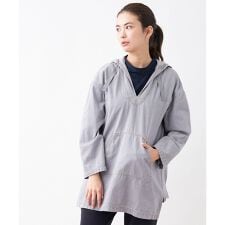 フード付デニムスキッパープルオーバー