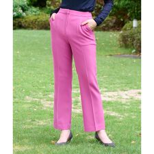 【きれいめ】洗える ウエスト伸縮のびのびセンタープレスパンツ