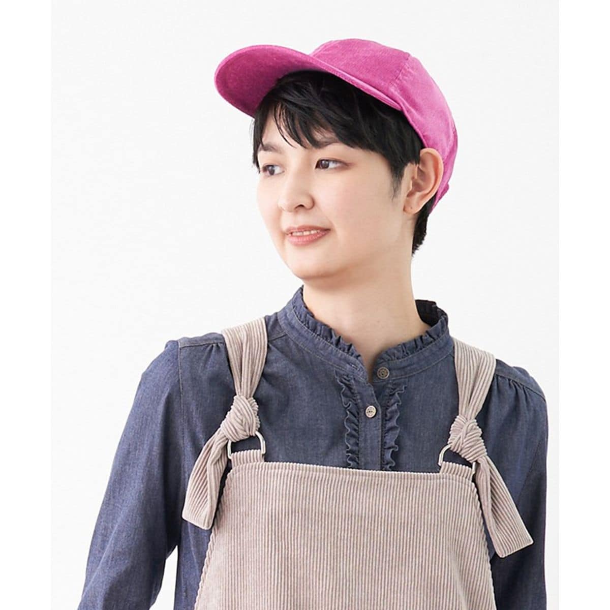 コーデュロイキャップ