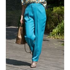 洗える後ろゴム センタープレスパンツ【CoC by CARA O CRUZ】