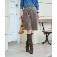 ウエスト伸縮 ハーフパンツ【ピンクリボン】【セットアップ】