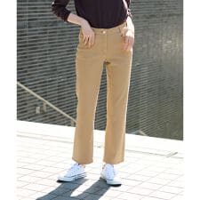 洗える ウエスト伸縮カジュアルパンツ