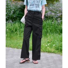 【洗えるのびのび】ウエストゴム カーゴパンツ