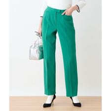 洗える のびのび センタープレスパンツ