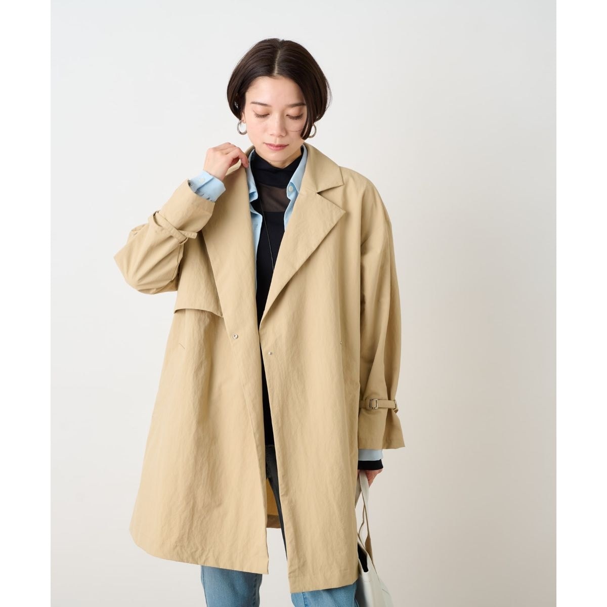 IENA シャンブレーツイル撥水フォルムコート シャンブレーツイル撥水フォルムコート | イエナ(IENA) | マルイ