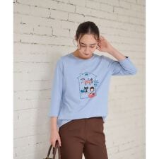 洗える カフェTシャツ