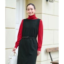 ベルト付きジャンパースカート【ピンクリボン】