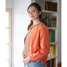 ノーカラーブラウス【セットアップ】