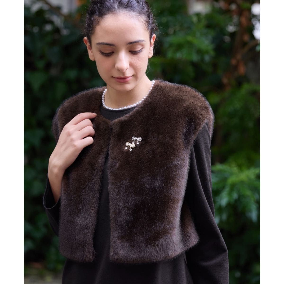 大草直子さん×NEMIKA】フェイクファーベスト | ネミカ(NEMIKA