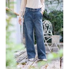 あったかペインターワイドデニムパンツ