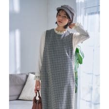 チェック柄ジャンパースカート