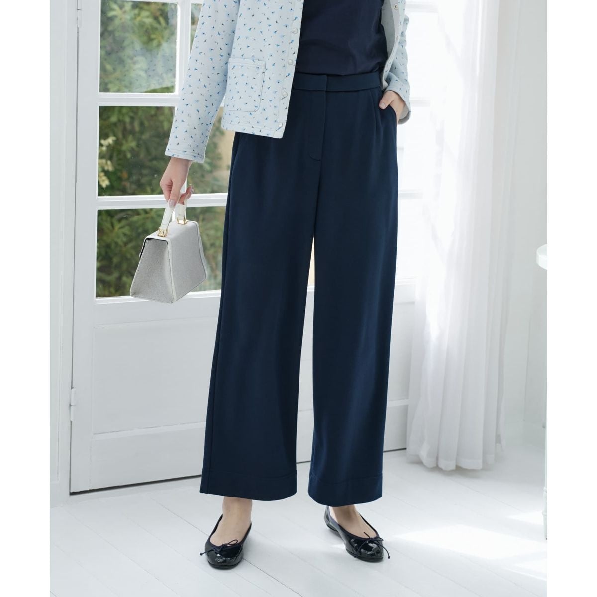 洗える スウェットワイドパンツ【CoC by CARA O CRUZ】