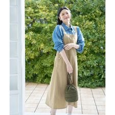 サイドボタンジャンパースカート