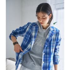 チェック柄テーラードジャケット