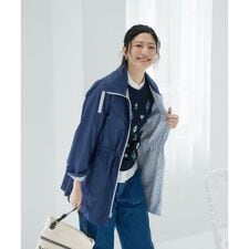 小花柄のリバーシブルコート