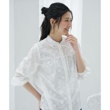 刺繍リボンブラウス