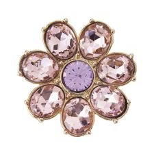 フラワーモチーフブローチ