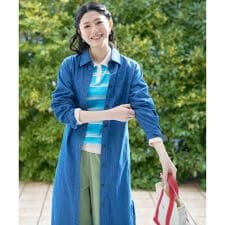 ベルテッドロングシャツ