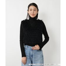 フリンジ切替ニットベスト【NEMIKA】