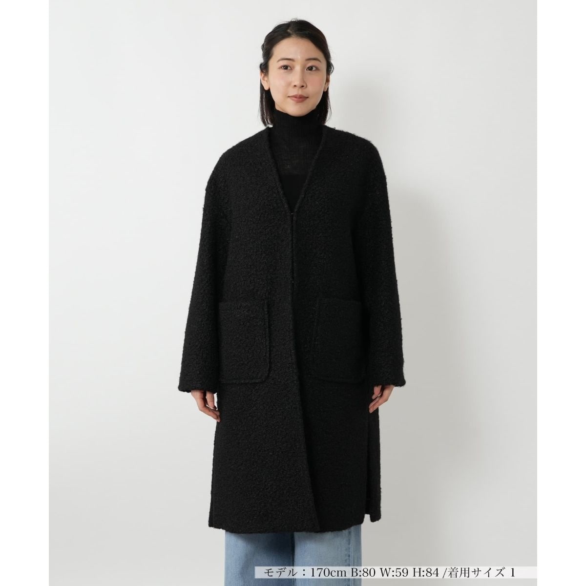noble メルトンコート メルトンスタンドカラーオーバーコート | ノーブル(Noble