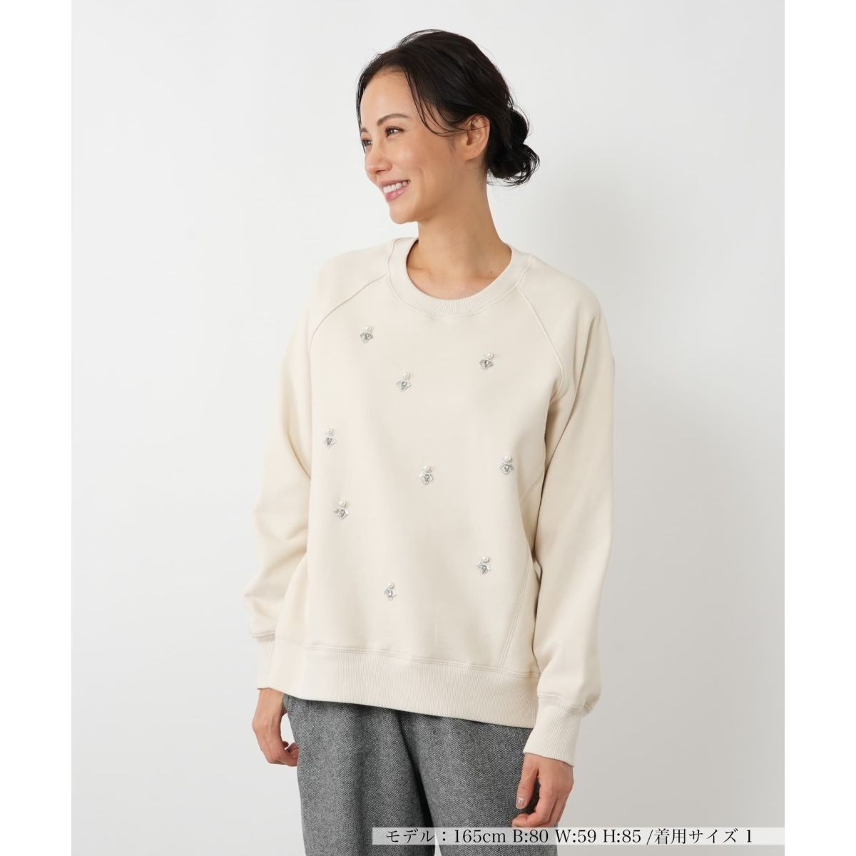 別注》【INSCRIRE /アンスクリア】Asymmetry Sweat Shirt：T