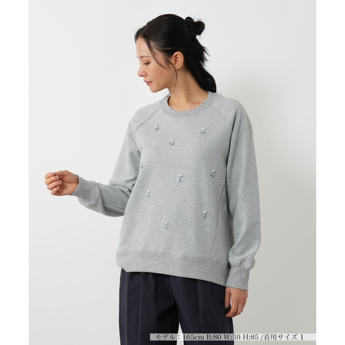 別注》【INSCRIRE /アンスクリア】Asymmetry Sweat Shirt：T