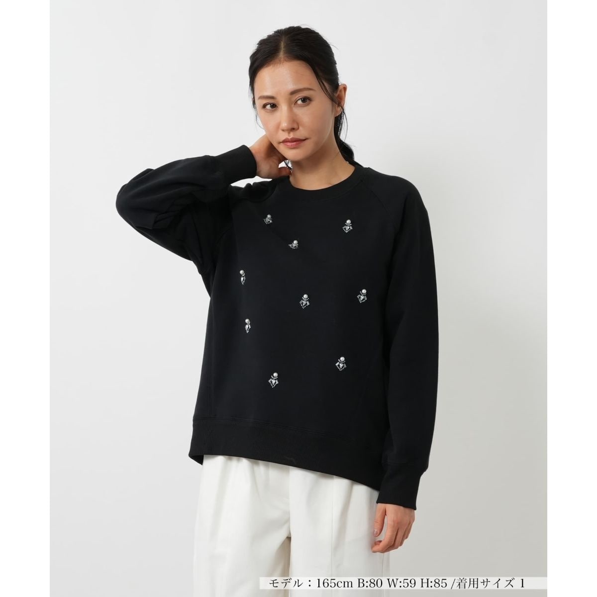 別注》【INSCRIRE /アンスクリア】Asymmetry Sweat Shirt：T