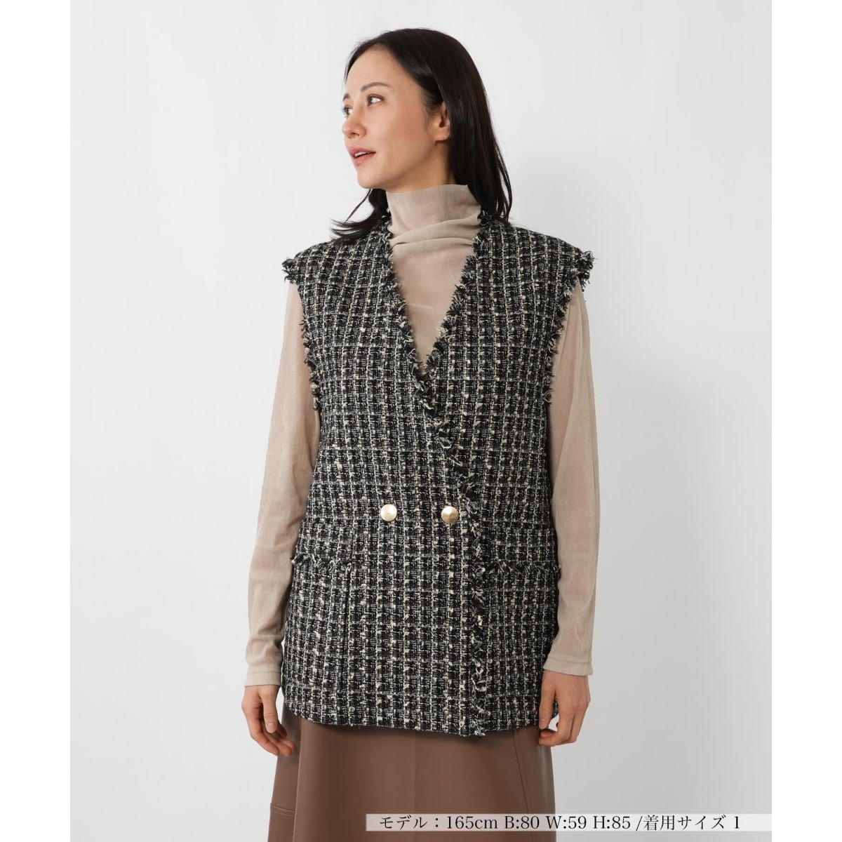 ケーブルニット ウールカシミヤ キルテッド ベスト | ポロ ラルフ