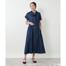 フリルスタンドカラーワンピース【NEMIKA】