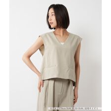 Vネックベスト【NEMIKA】