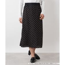 【セレモニー】ドット柄バックシャンスカート【NEMIKA】