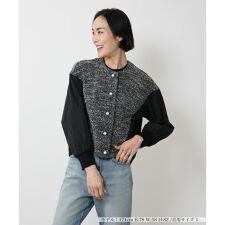 異素材切り替えジャケット【NEMIKA】