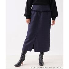 【セットアップ対応】ラメツイードタイトスカート【NEMIKA】