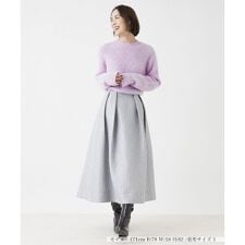 キルティング風フレアスカート【NEMIKA】