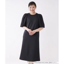 【セレモニー】切替バルーンスリーブワンピース【NEMIKA】