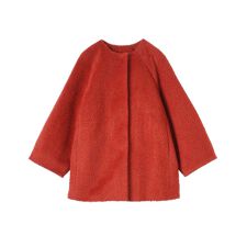 アルパカウール メランジシャギーコート