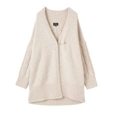 ケーブルニットカーディガン