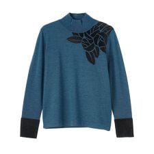 ランバン コレクション(LANVIN COLLECTION)の14ゲージ インターシャニット