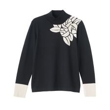 ランバン コレクション(LANVIN COLLECTION)の14ゲージ インターシャニット