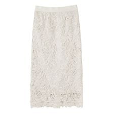 ランバン コレクション(LANVIN COLLECTION)のエンブロイダリーフェザーレーススカート