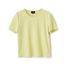 ロゴ刺繍カットソー