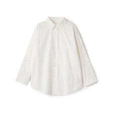 スリットスリーブシャツブラウス